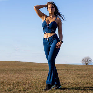 Melody Shaping Tops - Dark Blue Denim - Melody South Africa