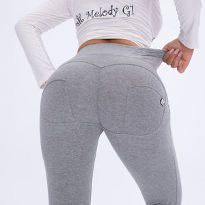 Melody Shaping Leggings High Waist Cotton Grey - Melody South Africa