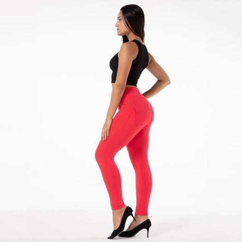 Melody Shaping Leggings High Waist Red - Melody South Africa