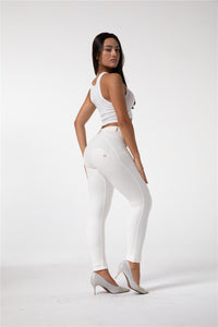 Melody Shaping Leggings Mid Waist White - Melody South Africa