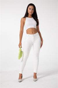 Melody Shaping Leggings Mid Waist White - Melody South Africa