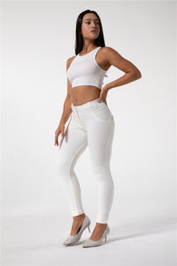 Melody Shaping Leggings Mid Waist White - Melody South Africa