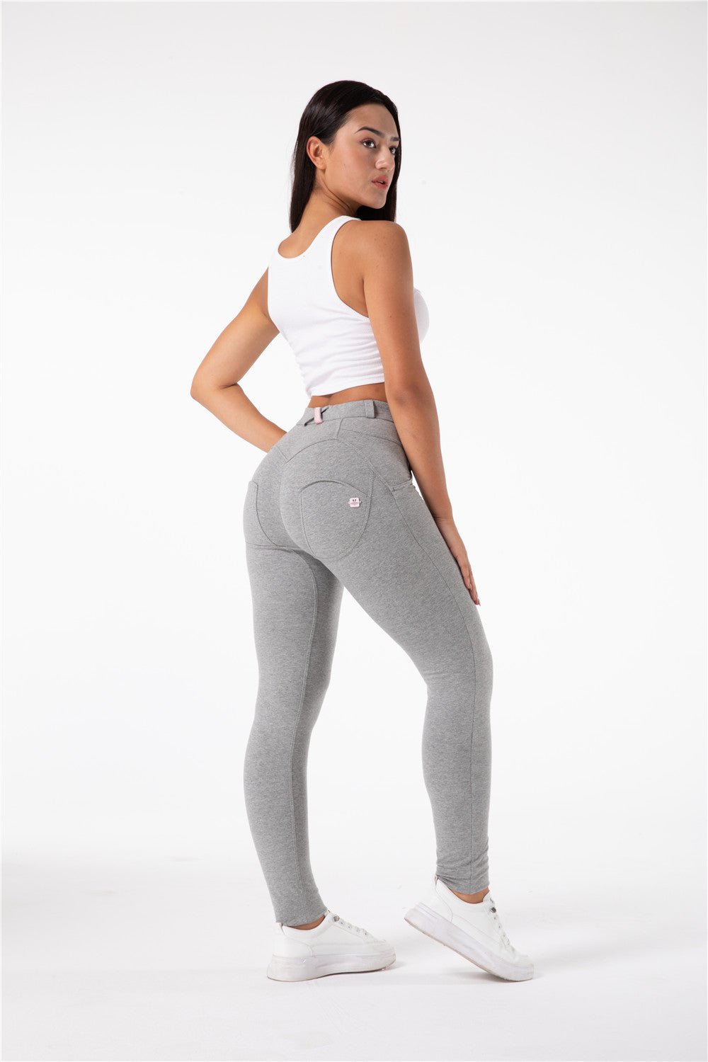 Mid Waist Shaping Leggings -Cotton Grey – Melody South Africa