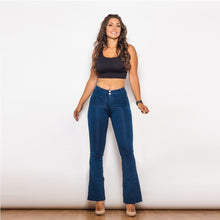 Load image into Gallery viewer, Melody Shaping Pant Mid Waist Dark blue denim - Bootleg (Flare) - Melody South Africa