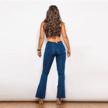 Load image into Gallery viewer, Melody Shaping Pant Mid Waist Dark blue denim - Bootleg (Flare) - Melody South Africa