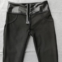 Load image into Gallery viewer, Melody Shaping Pants Black High Waist Faux Leather - Melody South Africa
