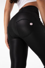 Load image into Gallery viewer, Melody Shaping Pants Black High Waist Faux Leather - Melody South Africa