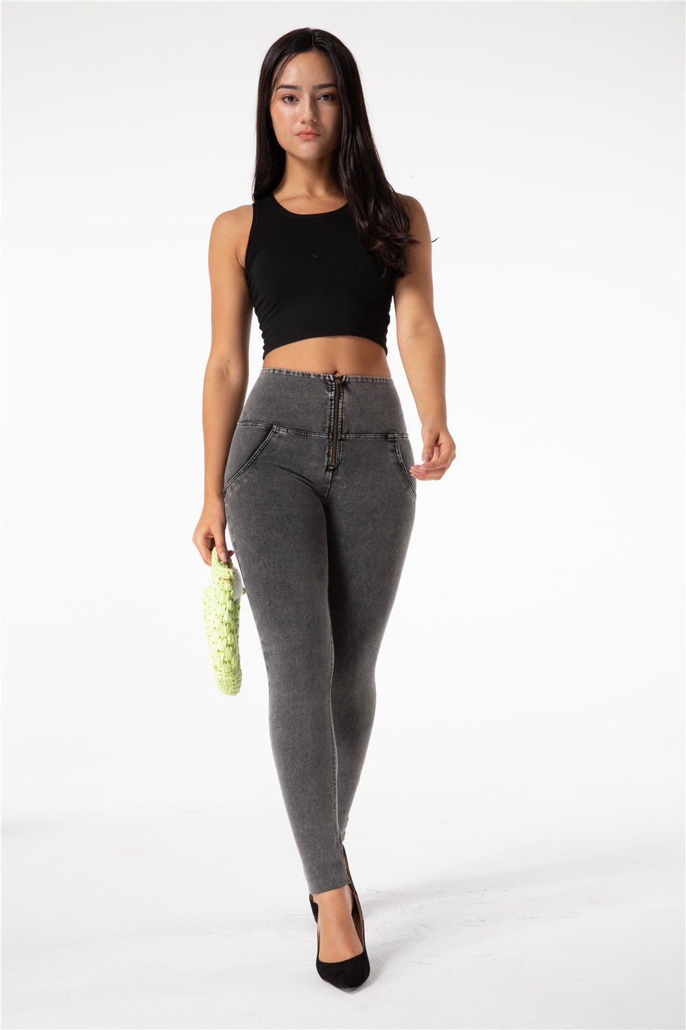 Melody Shaping Pants High Waist Denim Grey - Melody South Africa
