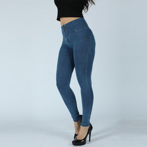 Melody shaping pants high waist light blue denim - Melody South Africa