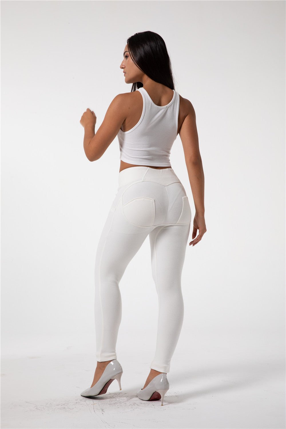 High Waist Shaping Pants - White – Melody South Africa