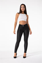 Load image into Gallery viewer, Melody Shaping Pants Regular Mid waist Black Faux Leather - Melody South Africa