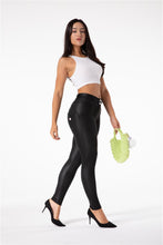 Load image into Gallery viewer, Melody Shaping Pants Regular Mid waist Black Faux Leather - Melody South Africa