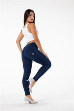 Load image into Gallery viewer, Melody Shaping Pants Regular Mid Waist Dark Blue Denim - Melody South Africa