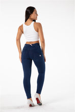 Load image into Gallery viewer, Melody Shaping Pants Regular Mid Waist Dark Blue Denim - Melody South Africa