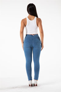 Melody shaping pants regular mid waist Light Blue Denim - Melody South Africa