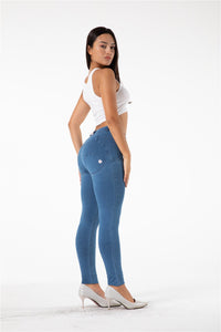 Melody shaping pants regular mid waist Light Blue Denim - Melody South Africa