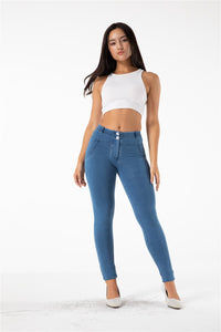 Melody shaping pants regular mid waist Light Blue Denim - Melody South Africa