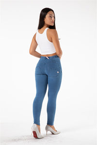 Melody shaping pants regular mid waist Light Blue Denim - Melody South Africa