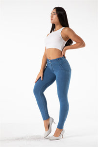 Melody shaping pants regular mid waist Light Blue Denim - Melody South Africa