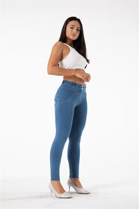 Melody shaping pants regular mid waist Light Blue Denim - Melody South Africa