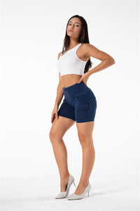 Melody Shaping Shorts High Waist Dark blue denim - Melody South Africa