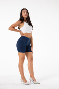 Melody Shaping Shorts High Waist Dark blue denim - Melody South Africa